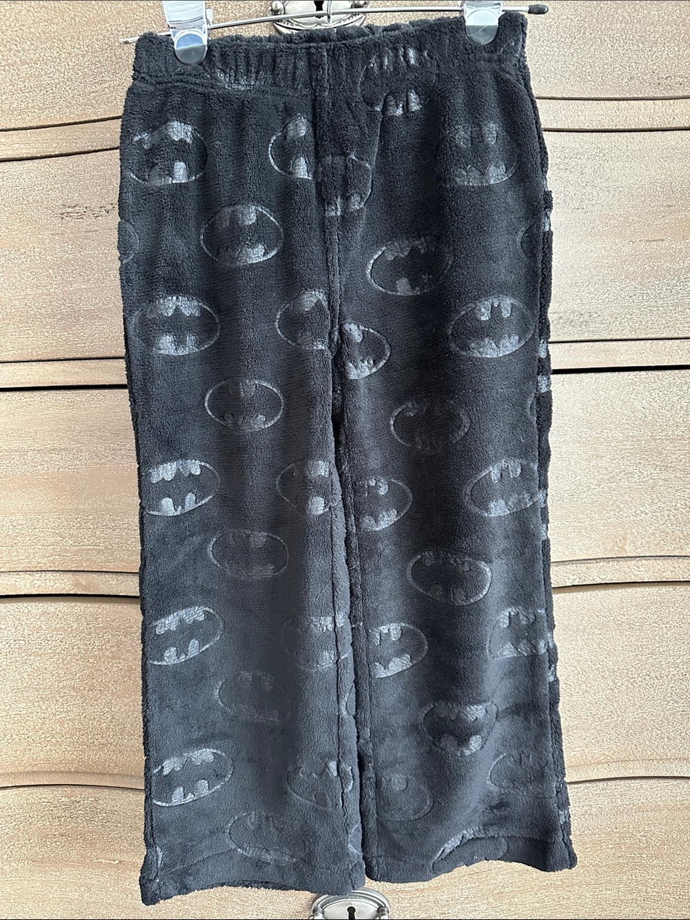 Gap Kids DC Kids Black Batman Plush Pajama Pants